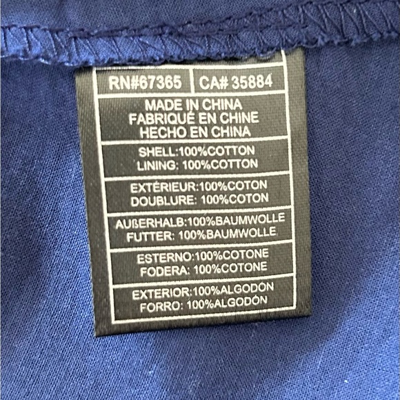 BB Dakota Navy Eyelet V-Neck Fit & Flare Dress - Picture 5 of 8